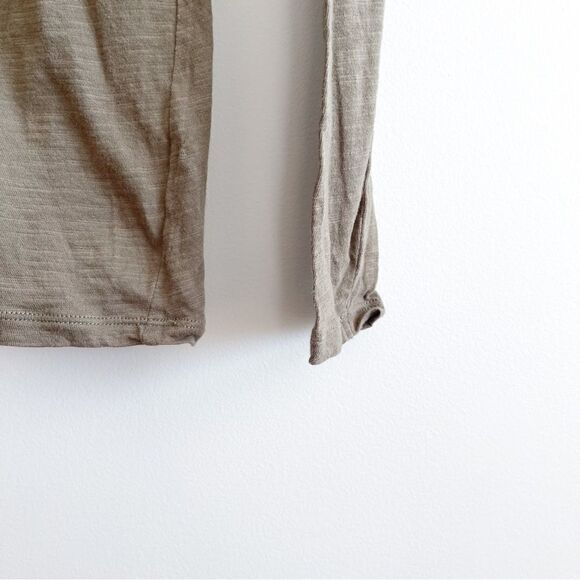 Michael Kors Top Long Sleeved Gold-Toned Chain Tie Green Women's S Knit Stretchy - Picture 3 of 7